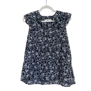 LOFT Floral Ruffle Tie Neck Shell – Size M – Style #590526